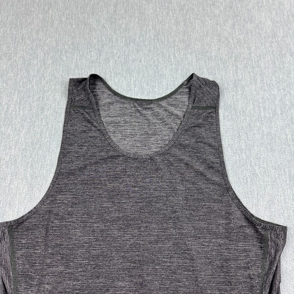 Lululemon Shirt Mens Small Heathered Black Open Air Singlet Athletic Gym Workout - Picture 2 of 8